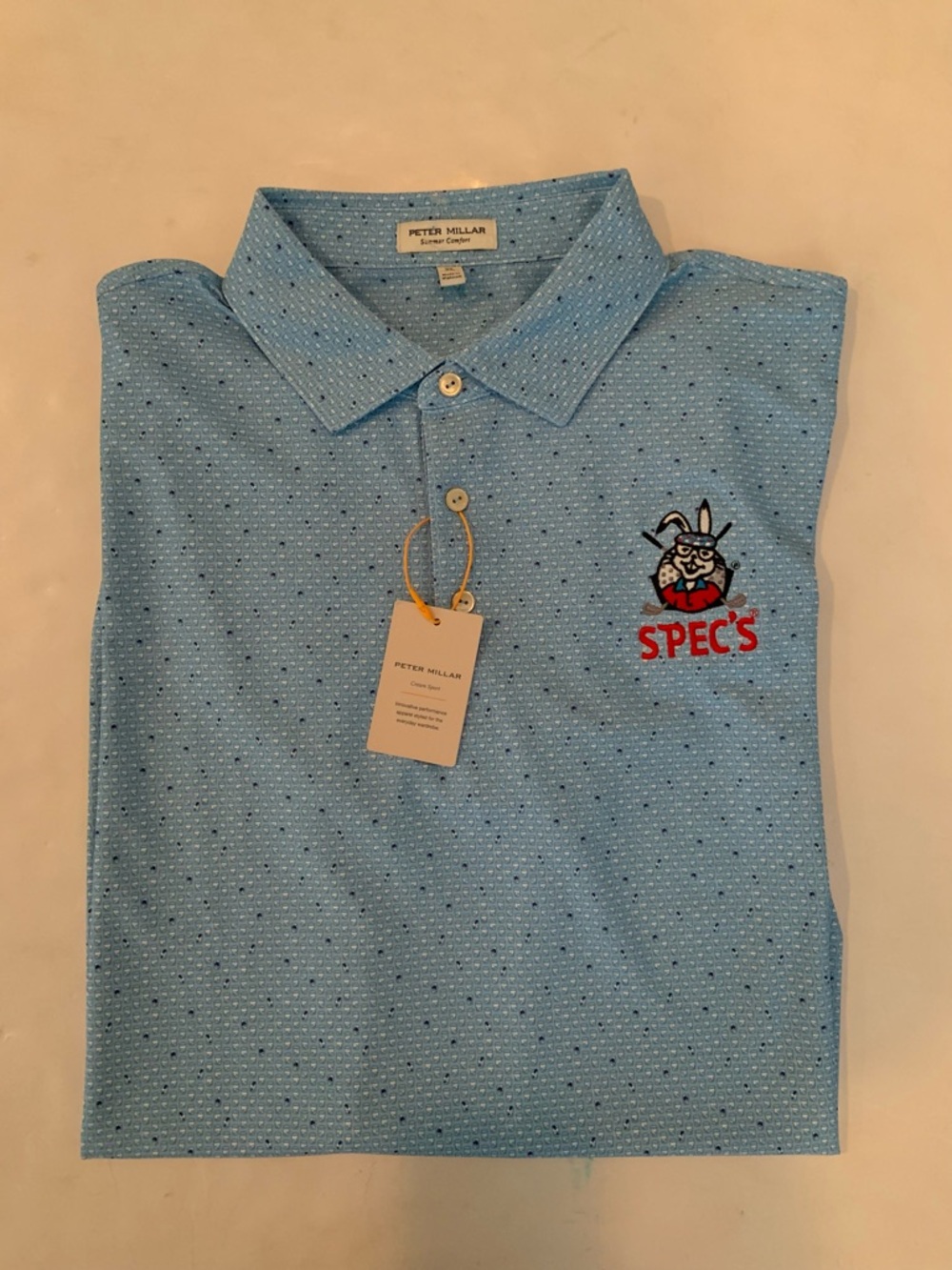 NWT Peter Millar “Summer Comfort” Performance Polo-Spec’s Whiskey Glass XL